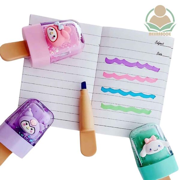 هایلایتر طرح بستنی کیمی ۴ عددی